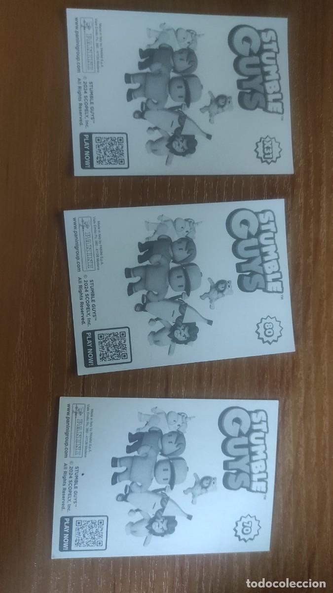 Coleccionismo cromos antiguos: 3 cromos Stumble Guys. Stickers - Foto 2