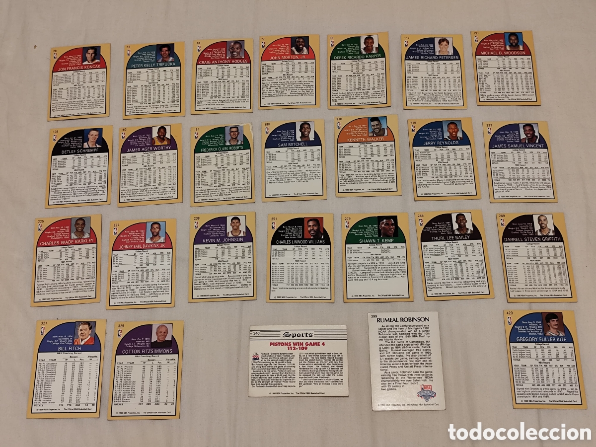 Coleccionismo cromos antiguos: Cromos NBA 1990 NBAhoops - Foto 2