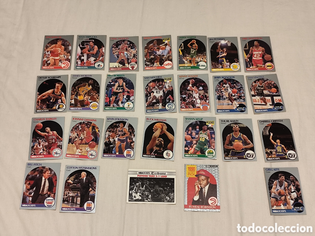 Coleccionismo cromos antiguos: Cromos NBA 1990 NBAhoops - Foto 1