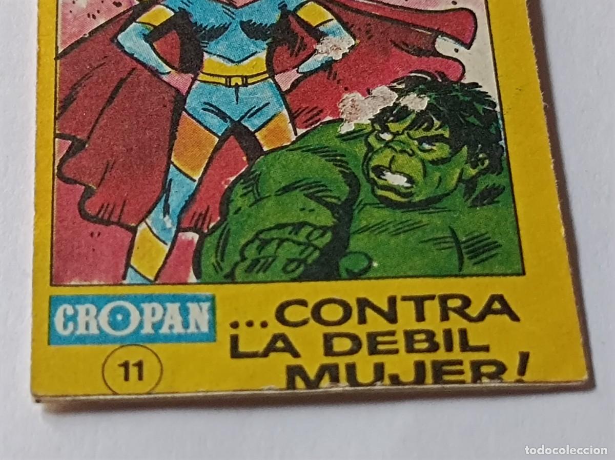 Coleccionismo cromos antiguos: CROMO MINI COMIC CROPAN EL INCREIBLE HULK N&ordm; 11 - Foto 6