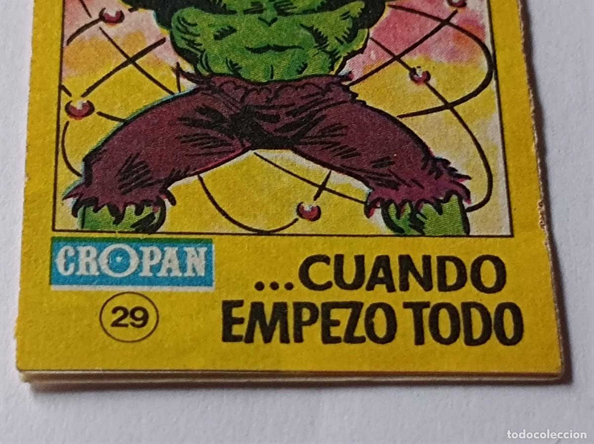 Coleccionismo cromos antiguos: CROMO MINI COMIC CROPAN EL INCREIBLE HULK N&ordm; 29 - Foto 3