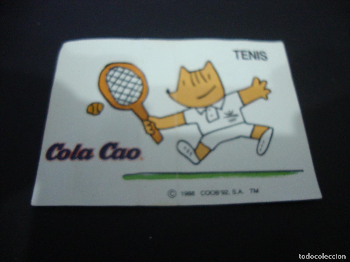 Coleccionismo Cromos antiguos: CROMO COLA CAO COLECCIONA LA MASCOTA OLIMPICA COBI TENIS
