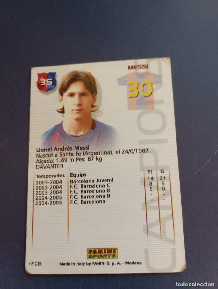 Coleccionismo cromos antiguos: MESSI ROOKIE 2004 2005 - Foto 2