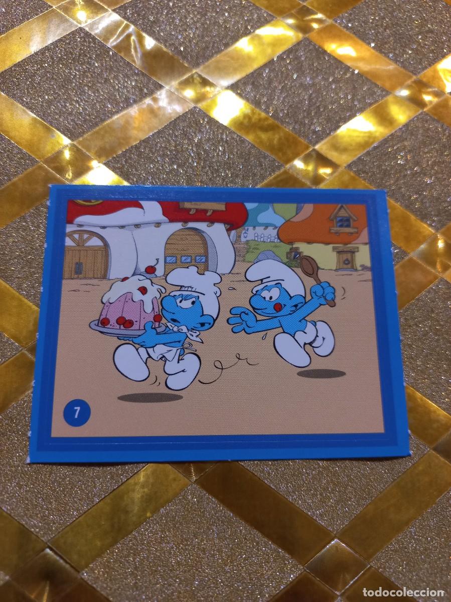 Coleccionismo Cromos antiguos: CROMO NUMERO 7 DE CUIDANDO EL PLANETA CON LOS PITUFOS ALCAMPO !