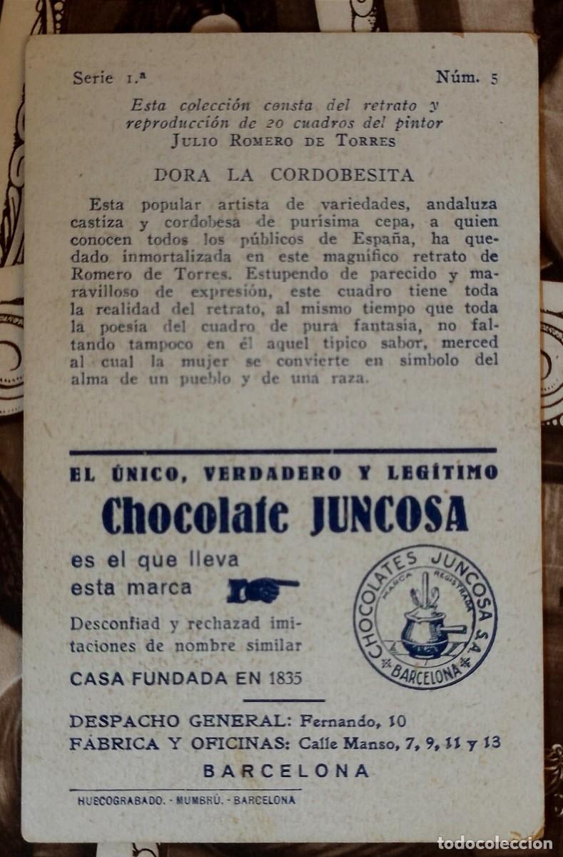 Coleccionismo cromos antiguos: CROMOS - JULIO ROMERO DE TORRES - Foto 2
