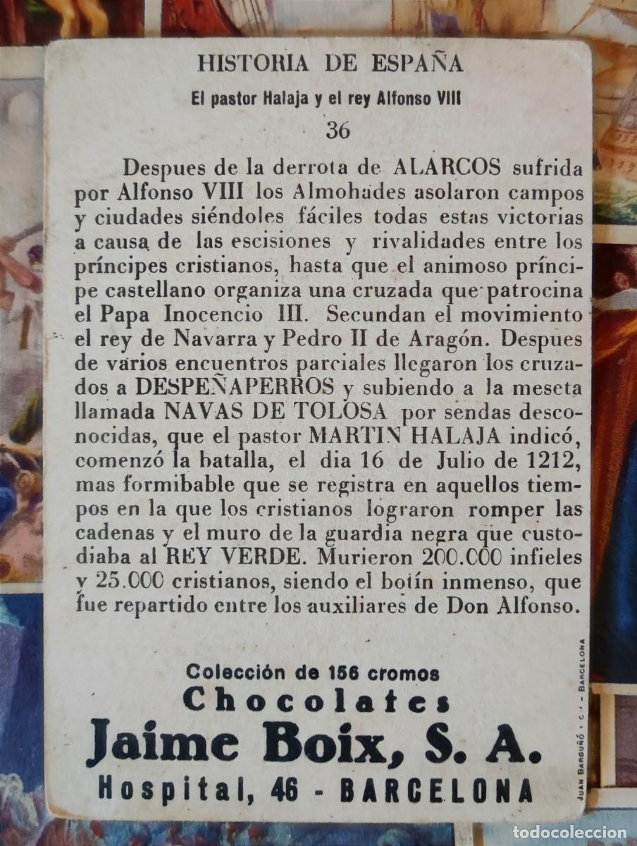 Coleccionismo cromos antiguos: CROMOS - HISTORIA DE ESPA&Ntilde;A - Foto 2