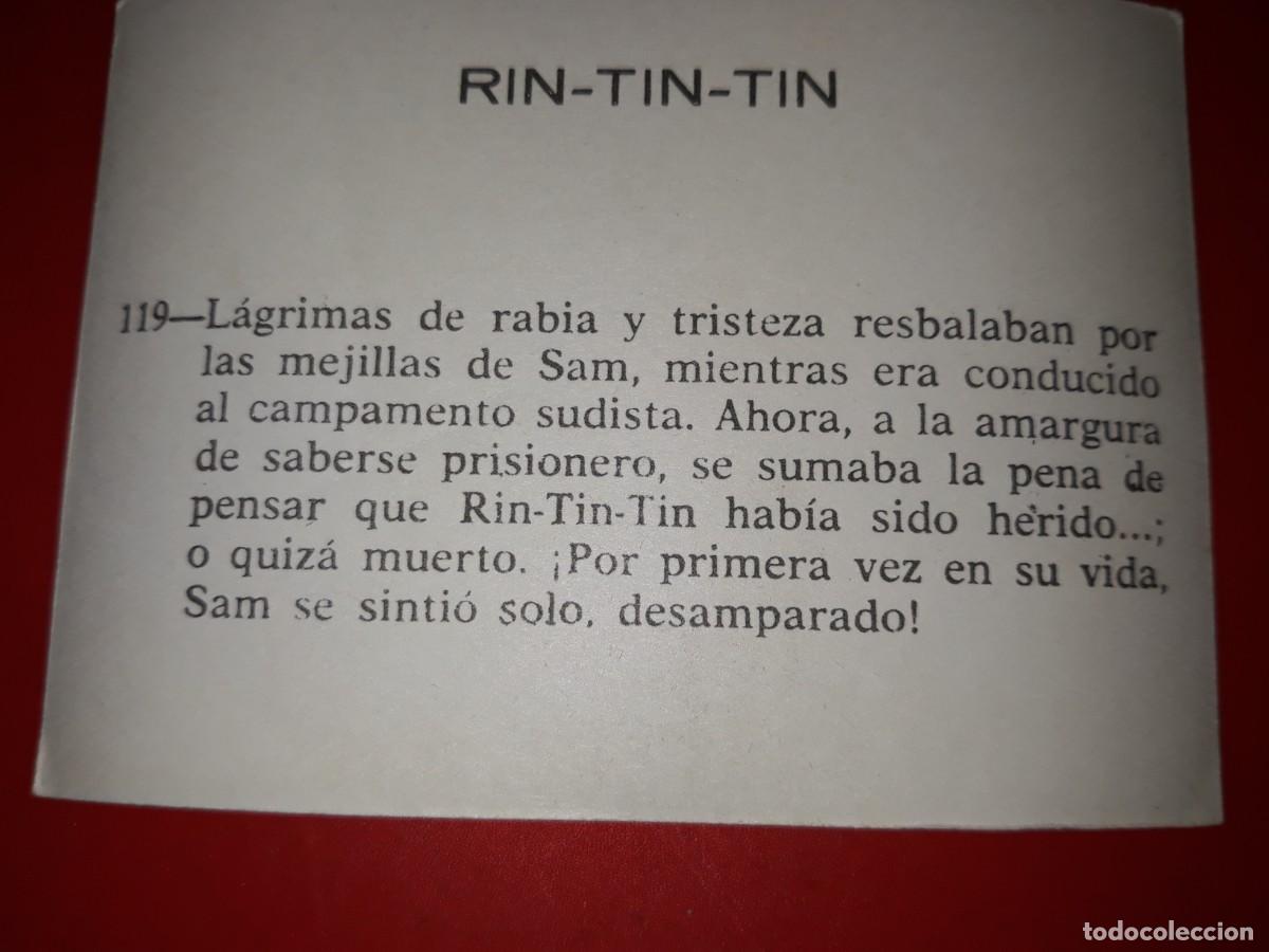 Coleccionismo cromos antiguos: RIN TIN TIN. Marco cromo # 119 - Foto 2