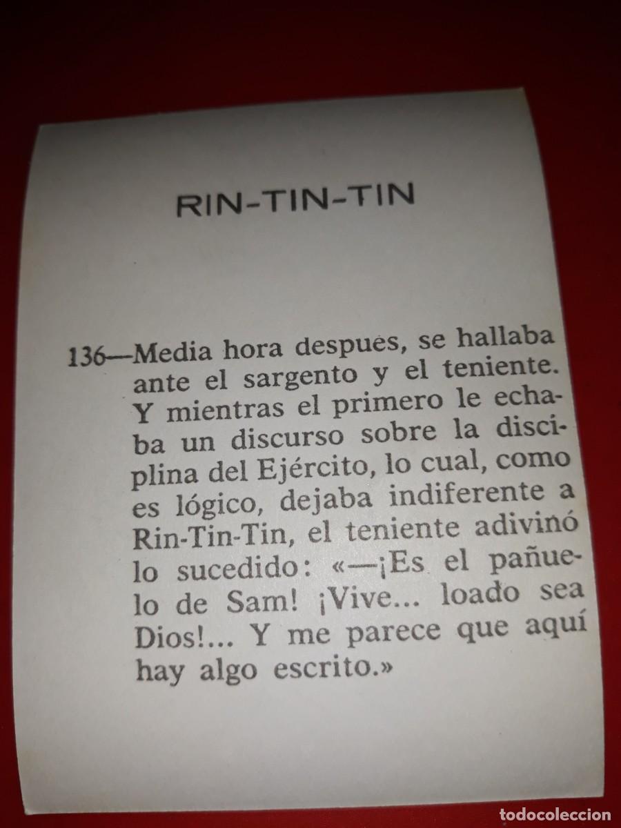 Coleccionismo cromos antiguos: RIN TIN TIN. Marco cromo # 126 - Foto 2