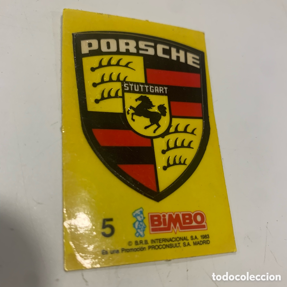 Coleccionismo cromos antiguos: Cromo de 1983 Bimbo n&ordm; 5 Porsche - Foto 1
