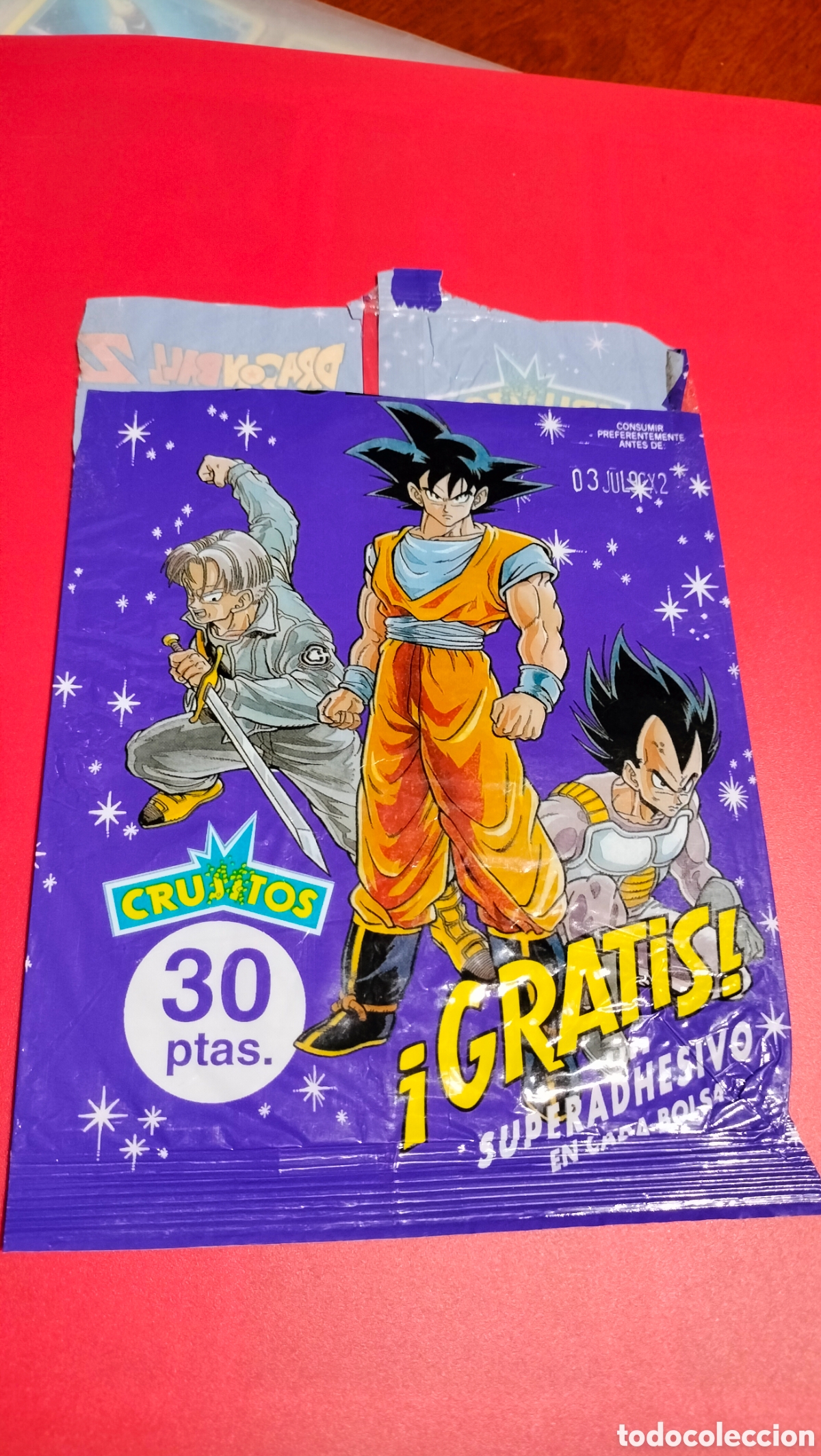 Coleccionismo cromos antiguos: ENVOLTORIO DRAGON BALL CRUJITOS A&Ntilde;OS 80 MATUTANO