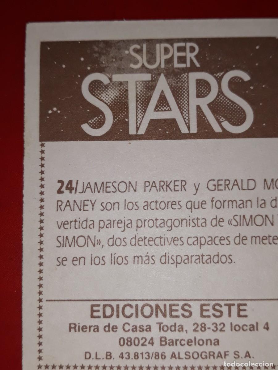 Coleccionismo cromos antiguos: SUPER STARS cromo # 24 - Foto 2
