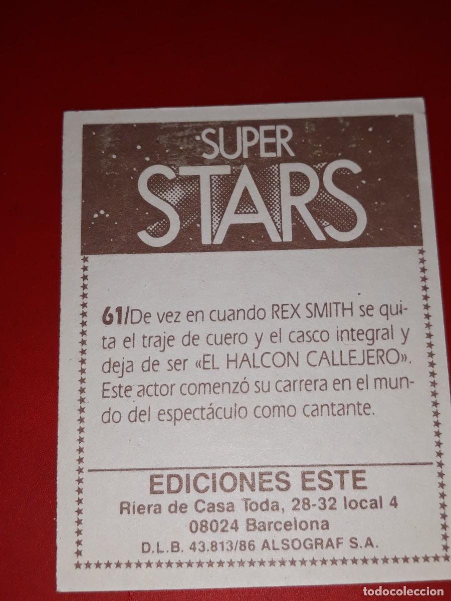Coleccionismo cromos antiguos: SUPER STARS cromo # 61 - Foto 2