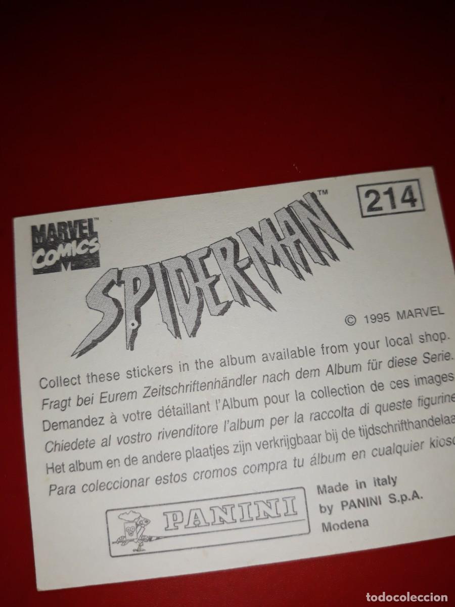 Coleccionismo cromos antiguos: SPIDERMAN Panini 1985 cromo # 214 - Foto 2