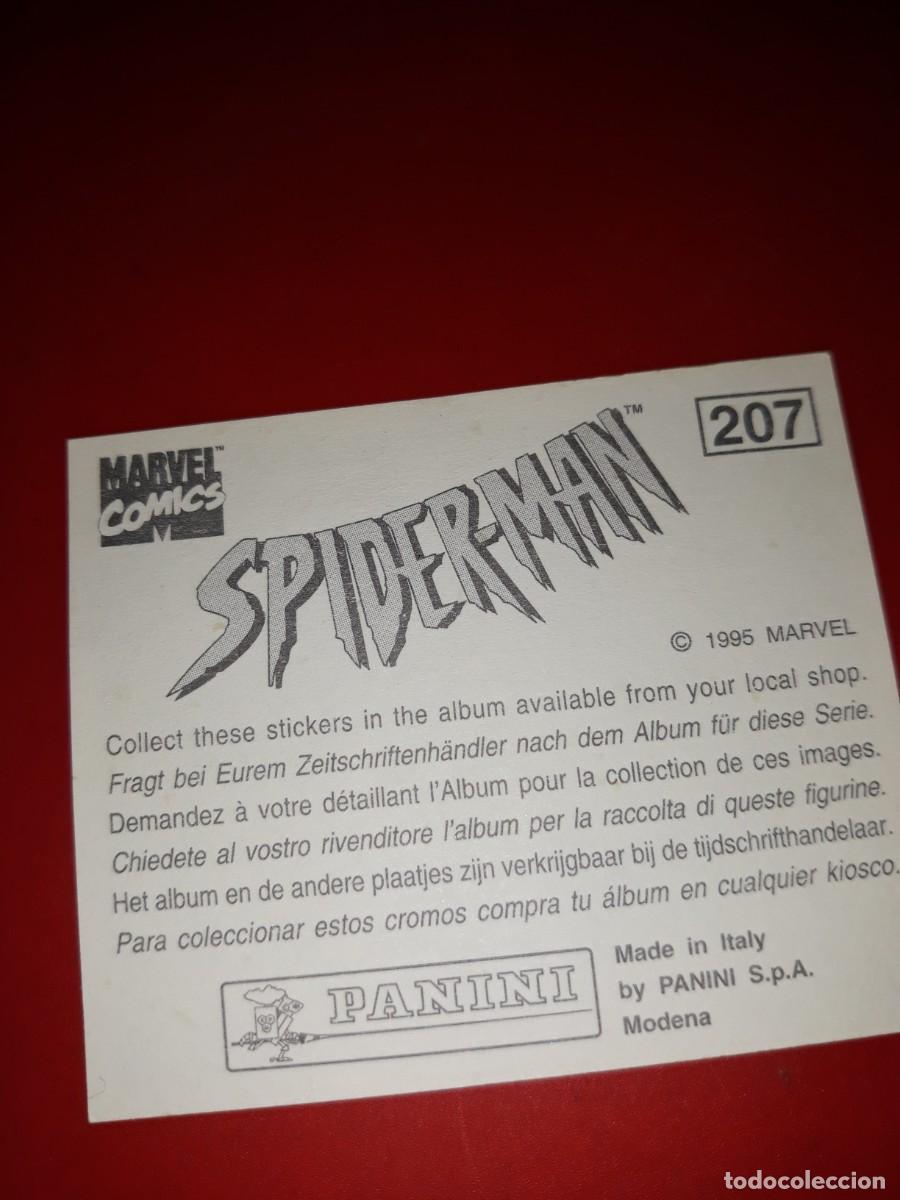 Coleccionismo cromos antiguos: SPIDERMAN Panini 1985 cromo # 207 - Foto 2