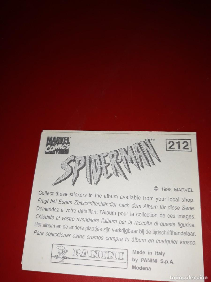 Coleccionismo cromos antiguos: SPIDERMAN Panini 1985 cromo # 212 - Foto 2
