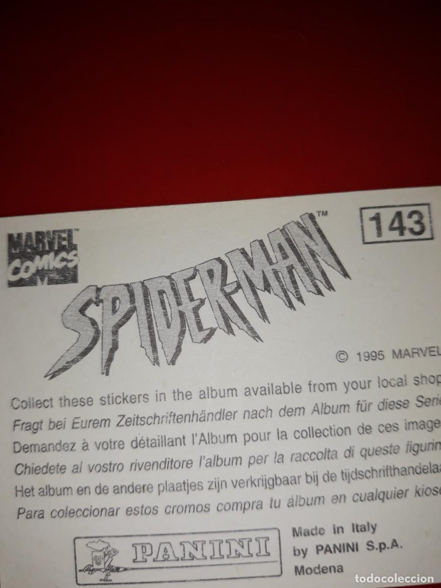Coleccionismo cromos antiguos: SPIDERMAN Panini 1985 cromo # 143 - Foto 2