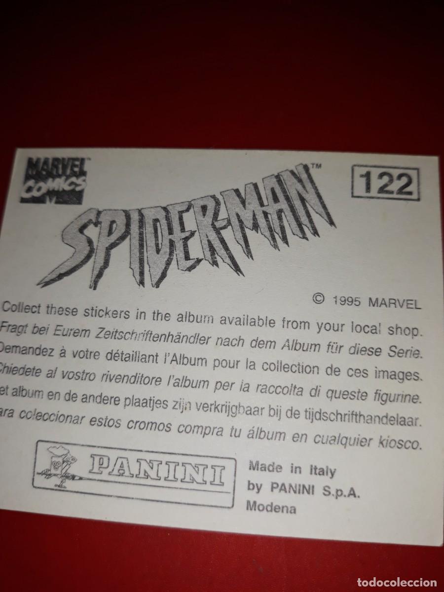 Coleccionismo cromos antiguos: SPIDERMAN Panini 1985 cromo # 122 - Foto 2