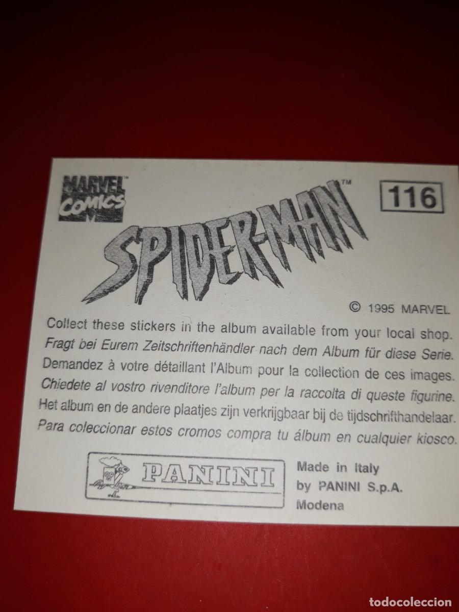 Coleccionismo cromos antiguos: SPIDERMAN Panini 1985 cromo # 118 - Foto 2