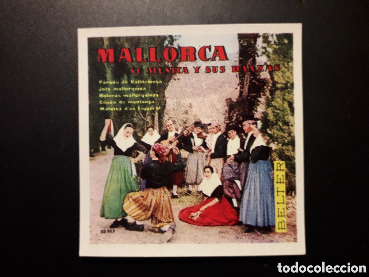Collectionnisme Cartes &agrave; collectionner anciennes: MALLORCA, SU M&Uacute;SICA Y SUS DANZAS N&deg; 84 ALBUM DISC-CROM 1960 SIN PEGAR PEDIDO M&Iacute;NIMO 3&euro;