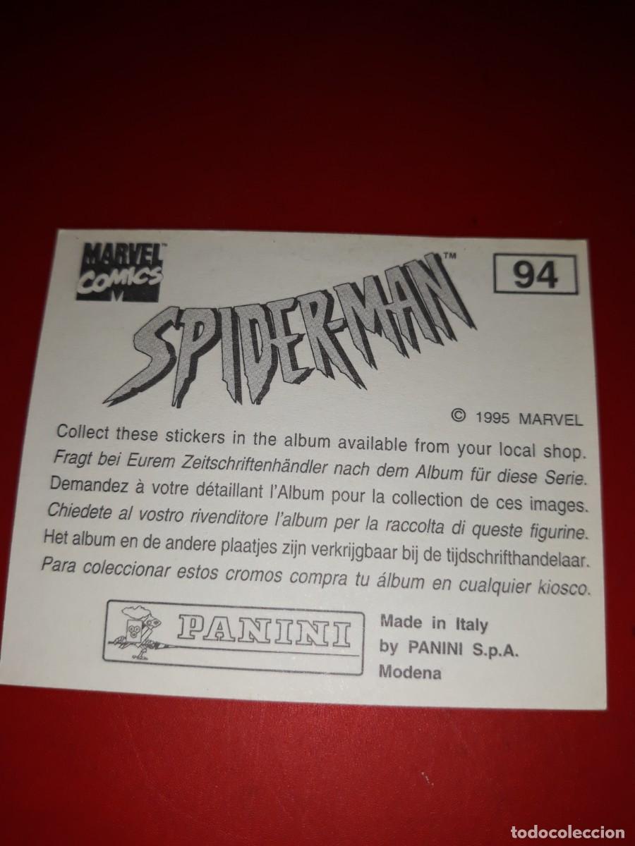Coleccionismo cromos antiguos: SPIDERMAN Panini 1985 cromo # 94 - Foto 2