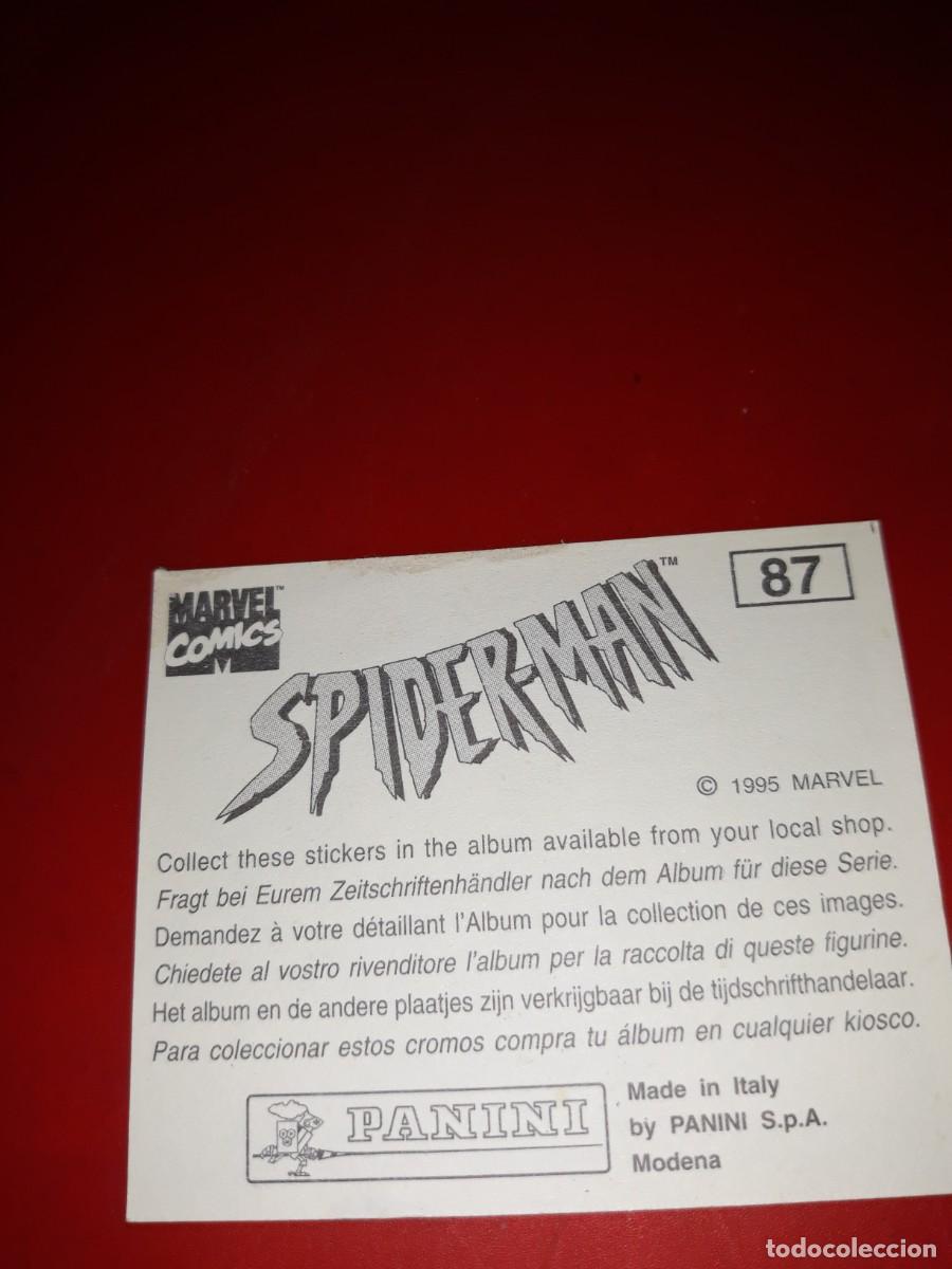 Coleccionismo cromos antiguos: SPIDERMAN Panini 1985 cromo # 87 - Foto 2