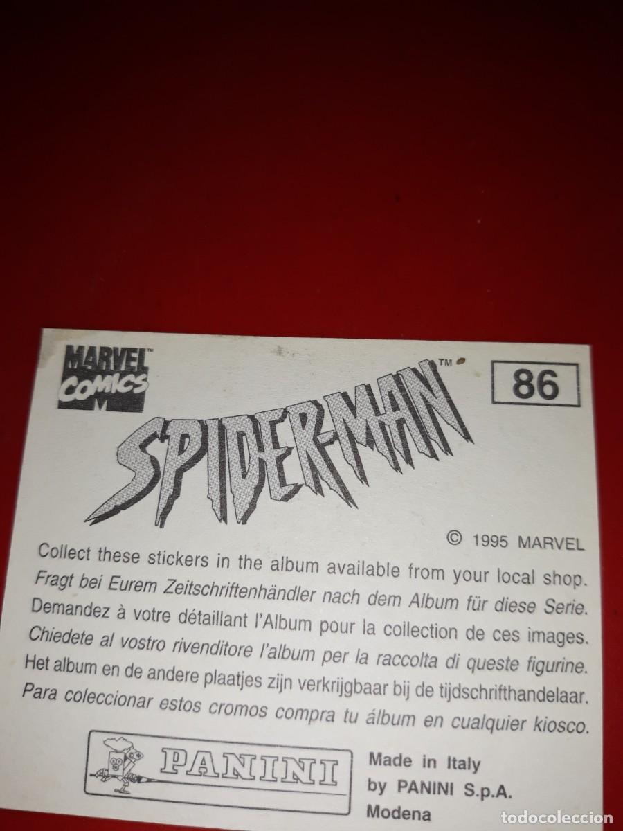 Coleccionismo cromos antiguos: SPIDERMAN Panini 1985 cromo # 85 - Foto 2