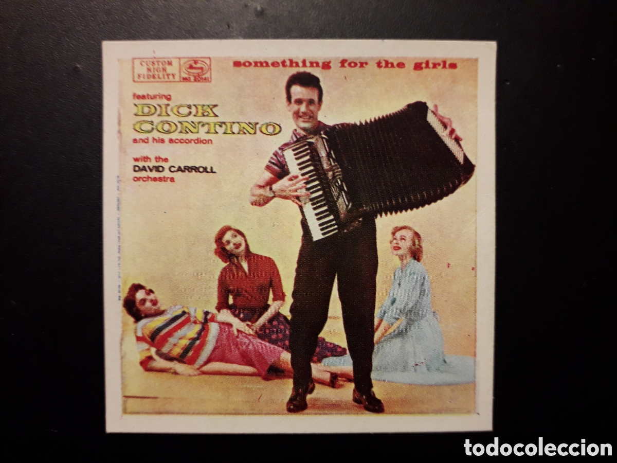 Collectionnisme Cartes &agrave; collectionner anciennes: DICK CONTINO N&deg; 56 ALBUM DISC-CROM 1960 SIN PEGAR PEDIDO M&Iacute;NIMO 3&euro;