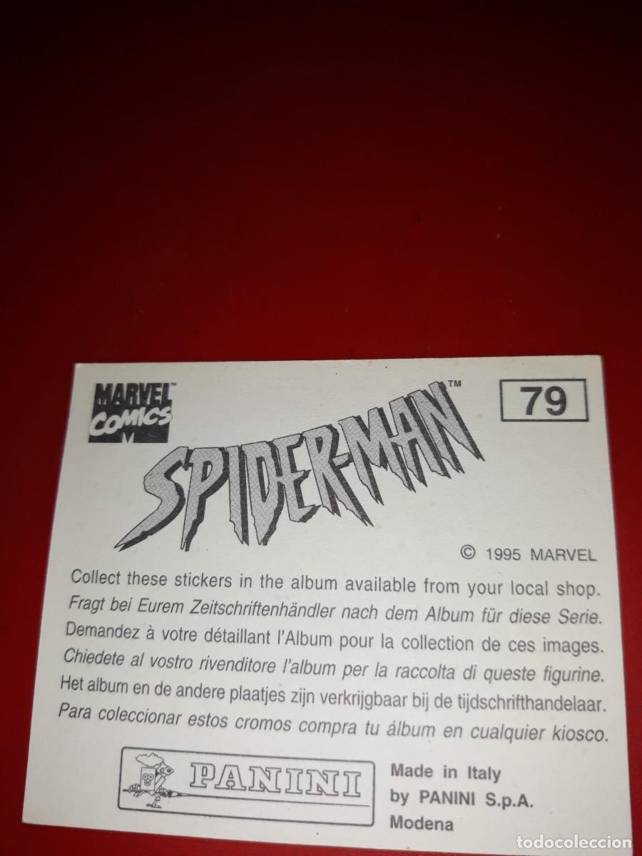 Coleccionismo cromos antiguos: SPIDERMAN Panini 1985 cromo # 79 - Foto 2