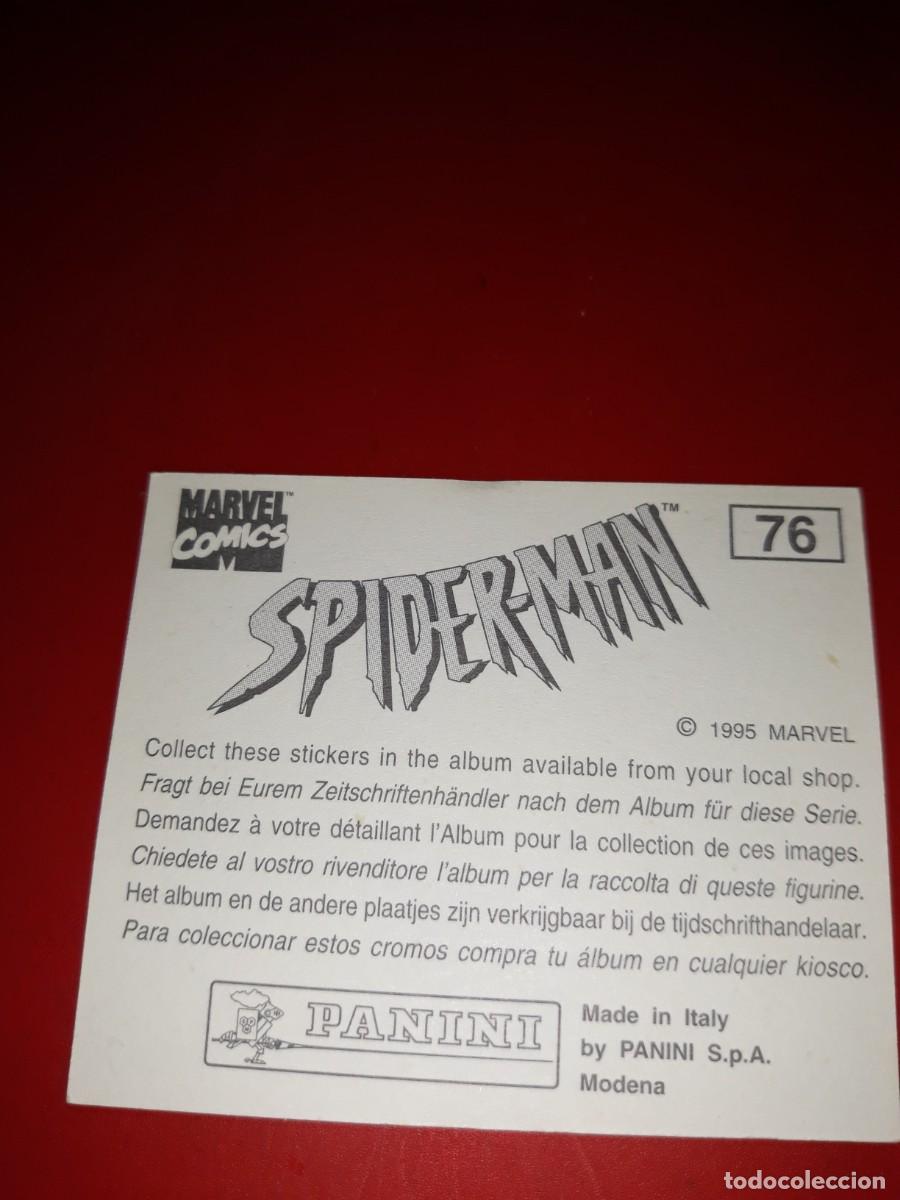 Coleccionismo cromos antiguos: SPIDERMAN Panini 1985 cromo # 76 - Foto 2