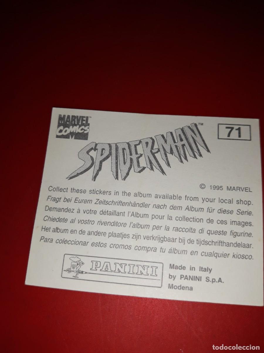 Coleccionismo cromos antiguos: SPIDERMAN Panini 1985 cromo # 71 - Foto 2