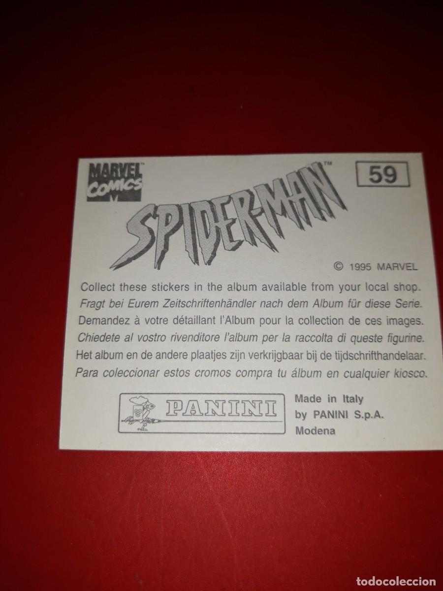 Coleccionismo cromos antiguos: SPIDERMAN Panini 1985 cromo # 61 - Foto 2