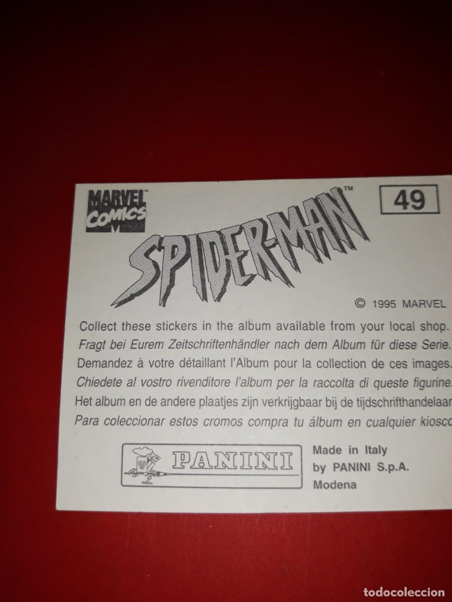 Coleccionismo cromos antiguos: SPIDERMAN Panini 1985 cromo # 46 - Foto 2
