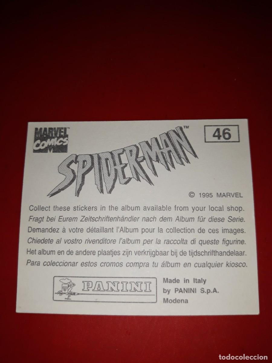 Coleccionismo cromos antiguos: SPIDERMAN Panini 1985 cromo # 46 - Foto 2
