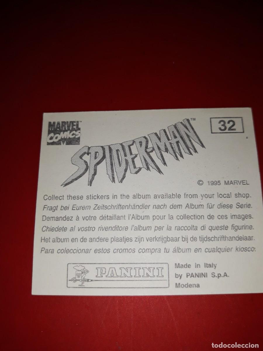 Coleccionismo cromos antiguos: SPIDERMAN Panini 1985 cromo # 32 - Foto 2