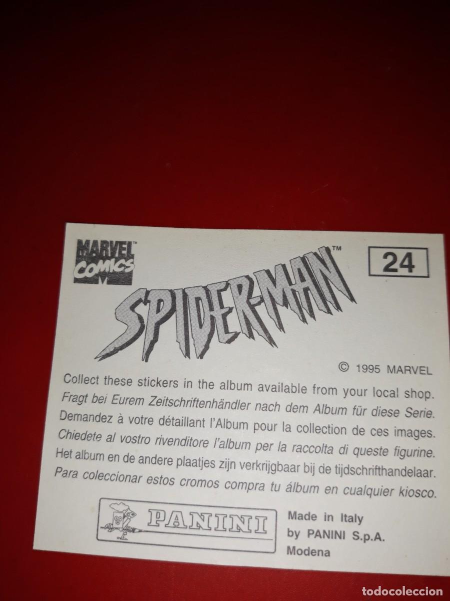 Coleccionismo cromos antiguos: SPIDERMAN Panini 1985 cromo # 24 - Foto 2