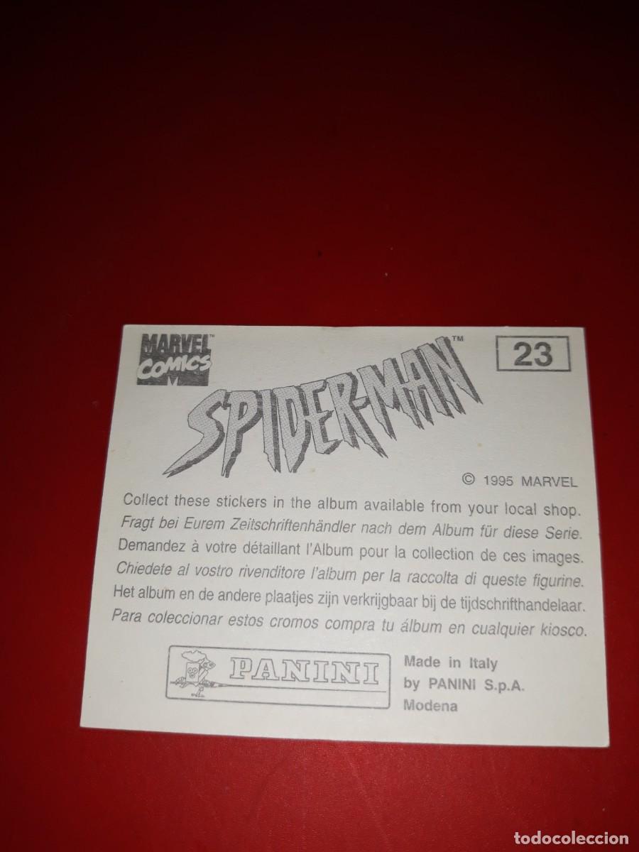 Coleccionismo cromos antiguos: SPIDERMAN Panini 1985 cromo #23 - Foto 2