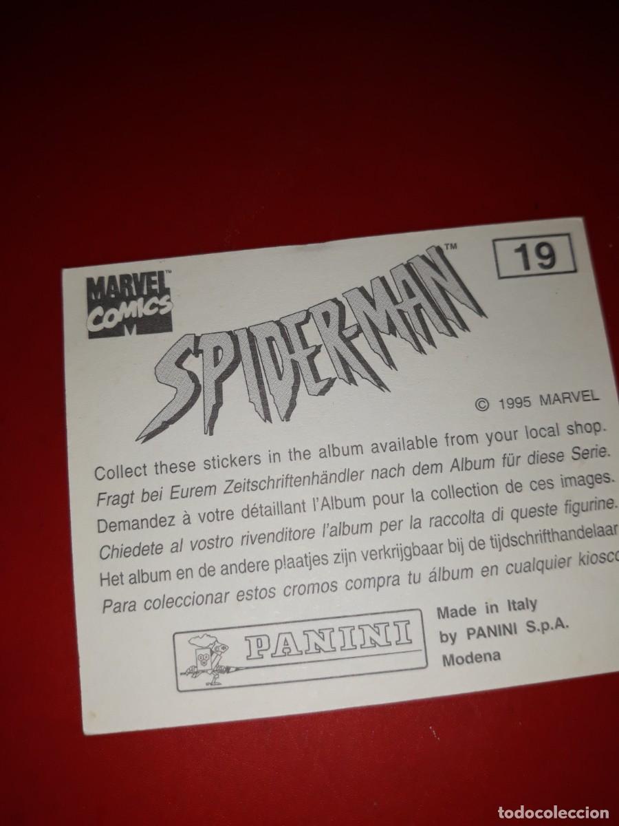 Coleccionismo cromos antiguos: SPIDERMAN Panini 1985 cromo # 19 - Foto 2
