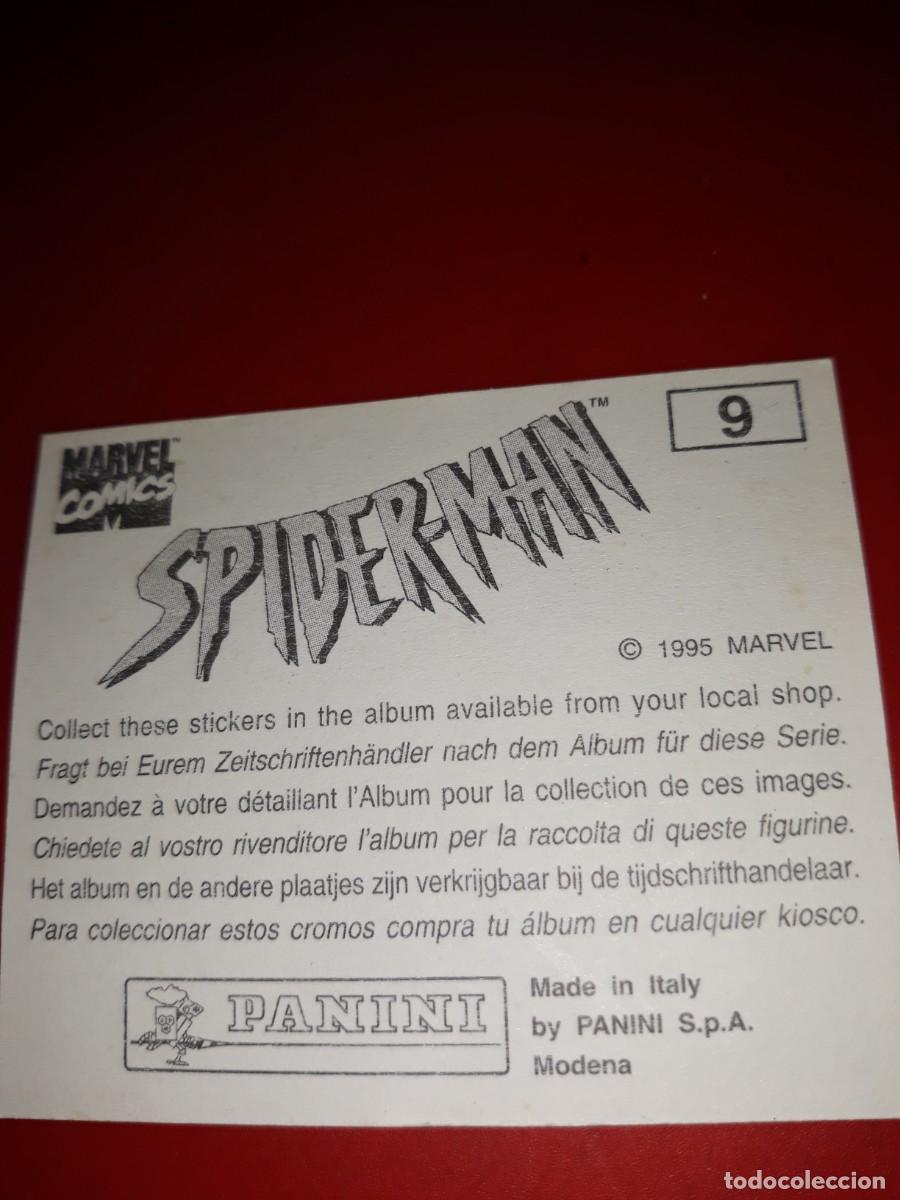 Coleccionismo cromos antiguos: SPIDERMAN Panini 1985 cromo # 9 - Foto 2