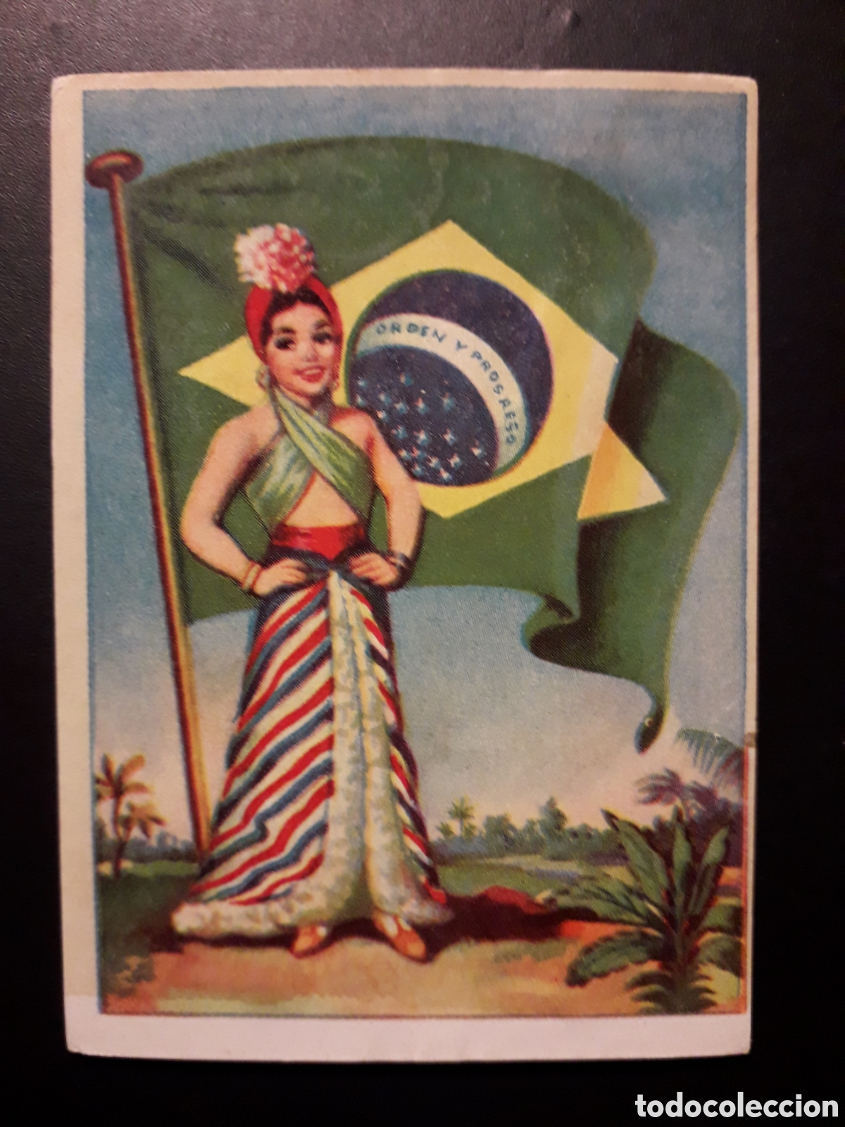 Sammeln alte Sammelbilder: BRASIL BANDERAS DEL UNIVERSO N&deg; 52 ED BRUGUERA 1956 DESPEGADO PEDIDO M&Iacute;NIMO 3&euro;.