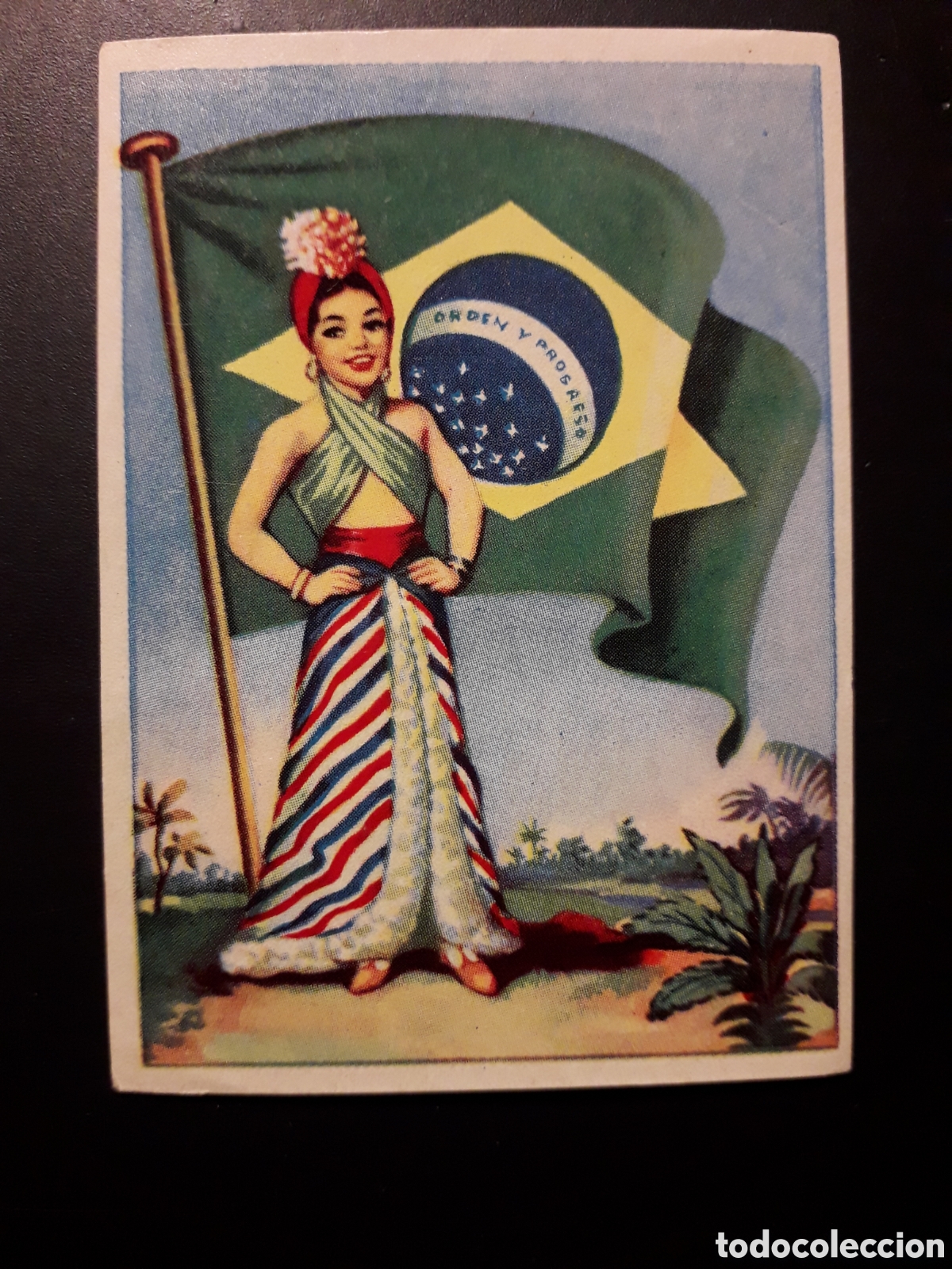 Sammeln alte Sammelbilder: BRASIL BANDERAS DEL UNIVERSO N&deg; 52 ED BRUGUERA 1956 SIN PEGAR PEDIDO M&Iacute;NIMO 3&euro;