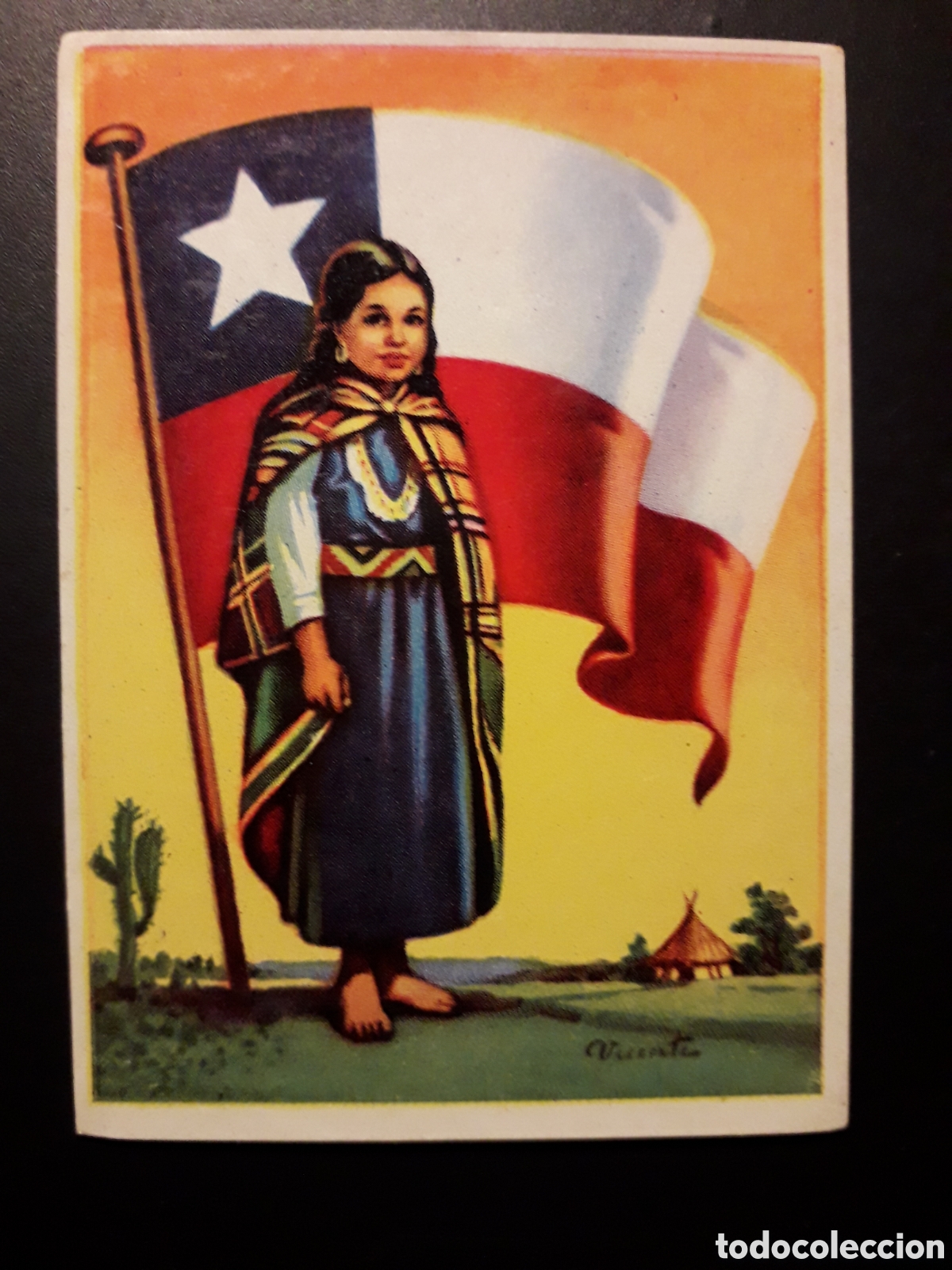 Sammeln alte Sammelbilder: CHILE BANDERAS DEL UNIVERSO N&deg; 58 ED BRUGUERA 1956 SIN PEGAR, CACTUS PEDIDO M&Iacute;NIMO 3&euro;