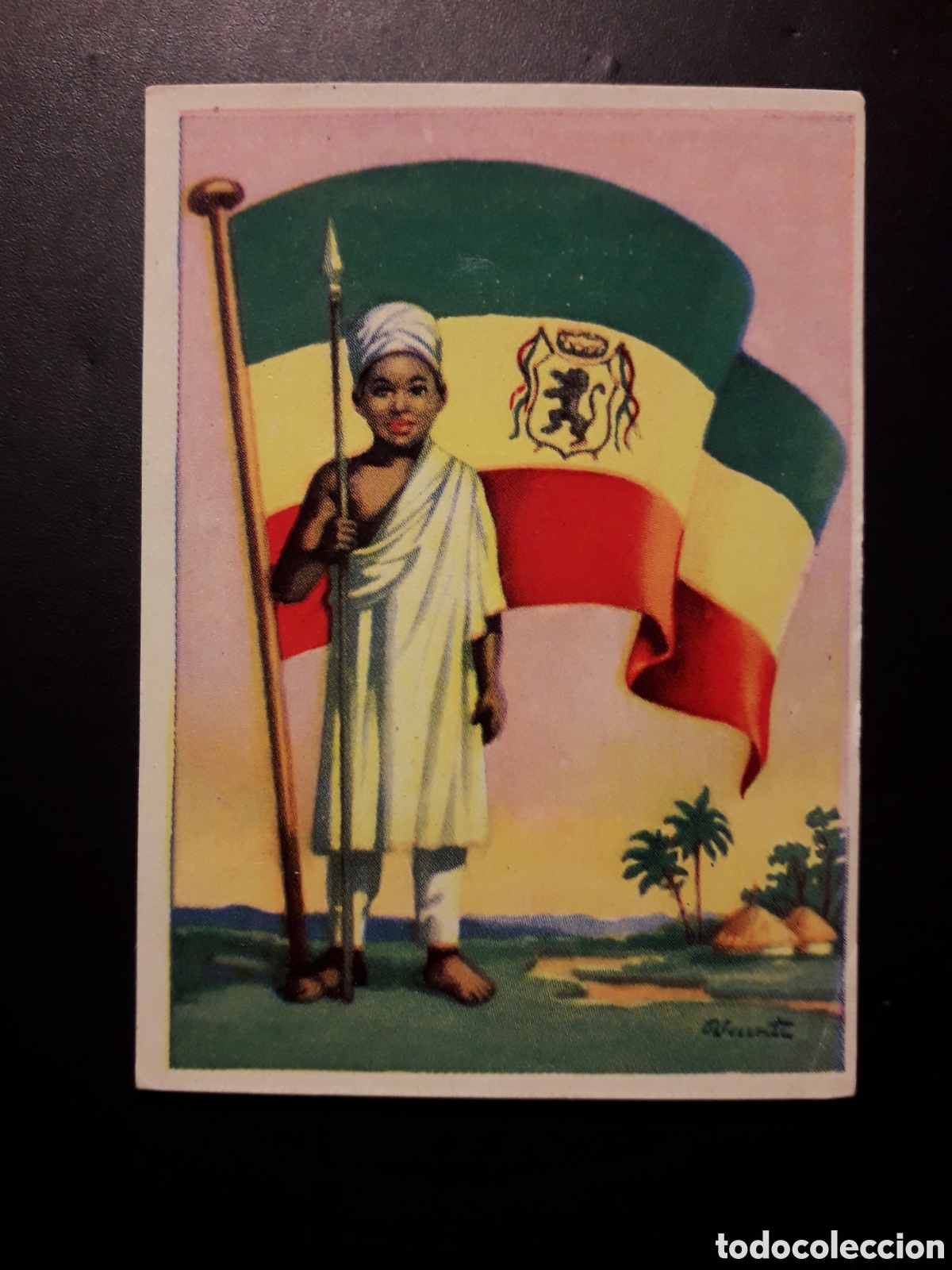 Sammeln alte Sammelbilder: ABISINIA BANDERAS DEL UNIVERSO N&deg; 105 ED BRUGUERA 1956 SIN PEGAR PEDIDO M&Iacute;NIMO 3&euro;