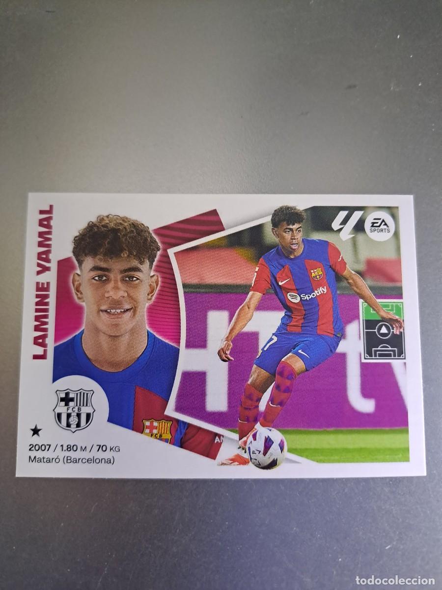 Coleccionismo Cromos antiguos: CROMO LAMINE YAMAL 20 BARCELONA LIGA 24 25 2024 2025 ESTE PANINI NUNCA PEGADO