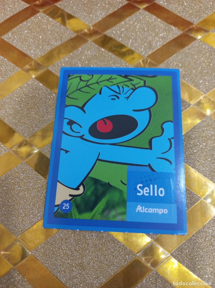 Coleccionismo Cromos antiguos: CROMO NUMERO 25 DE CUIDANDO EL PLANETA CON LOS PITUFOS ALCAMPO !