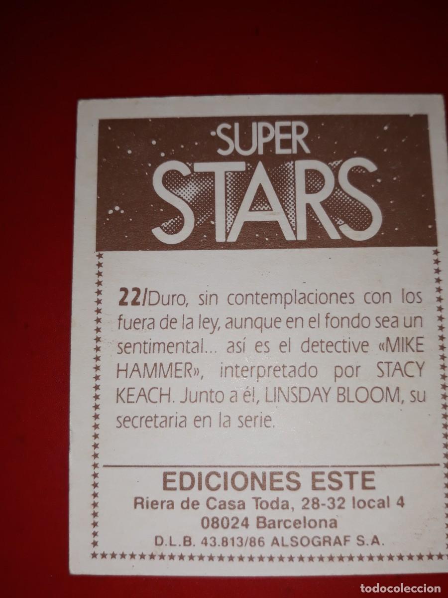 Coleccionismo cromos antiguos: SUPER STARS cromo # 22 - Foto 2