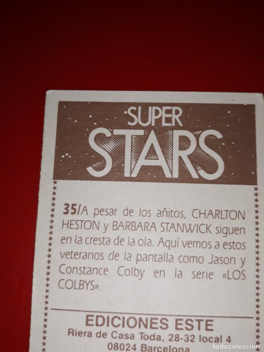 Coleccionismo cromos antiguos: SUPER STARS cromo # 35 - Foto 2