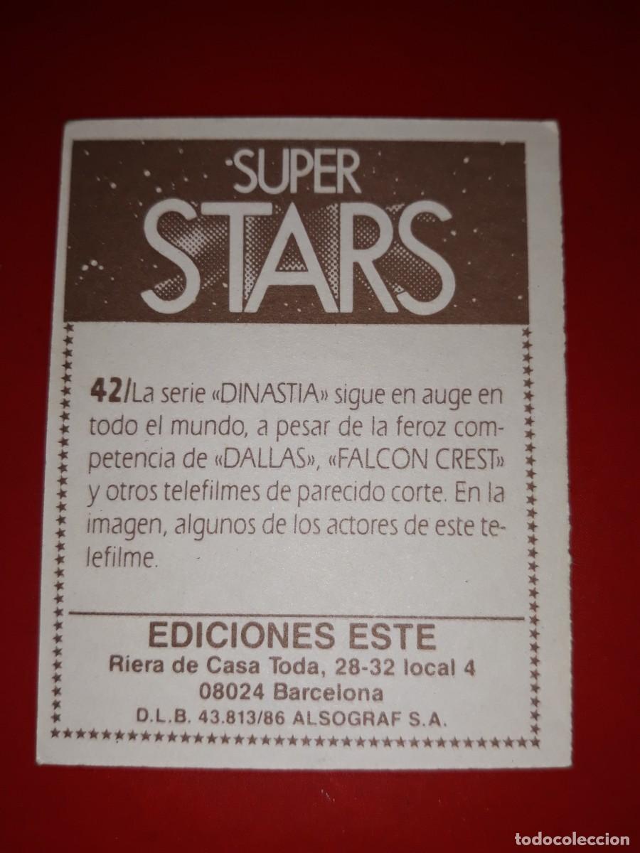 Coleccionismo cromos antiguos: SUPER STARS cromo # 42 - Foto 2