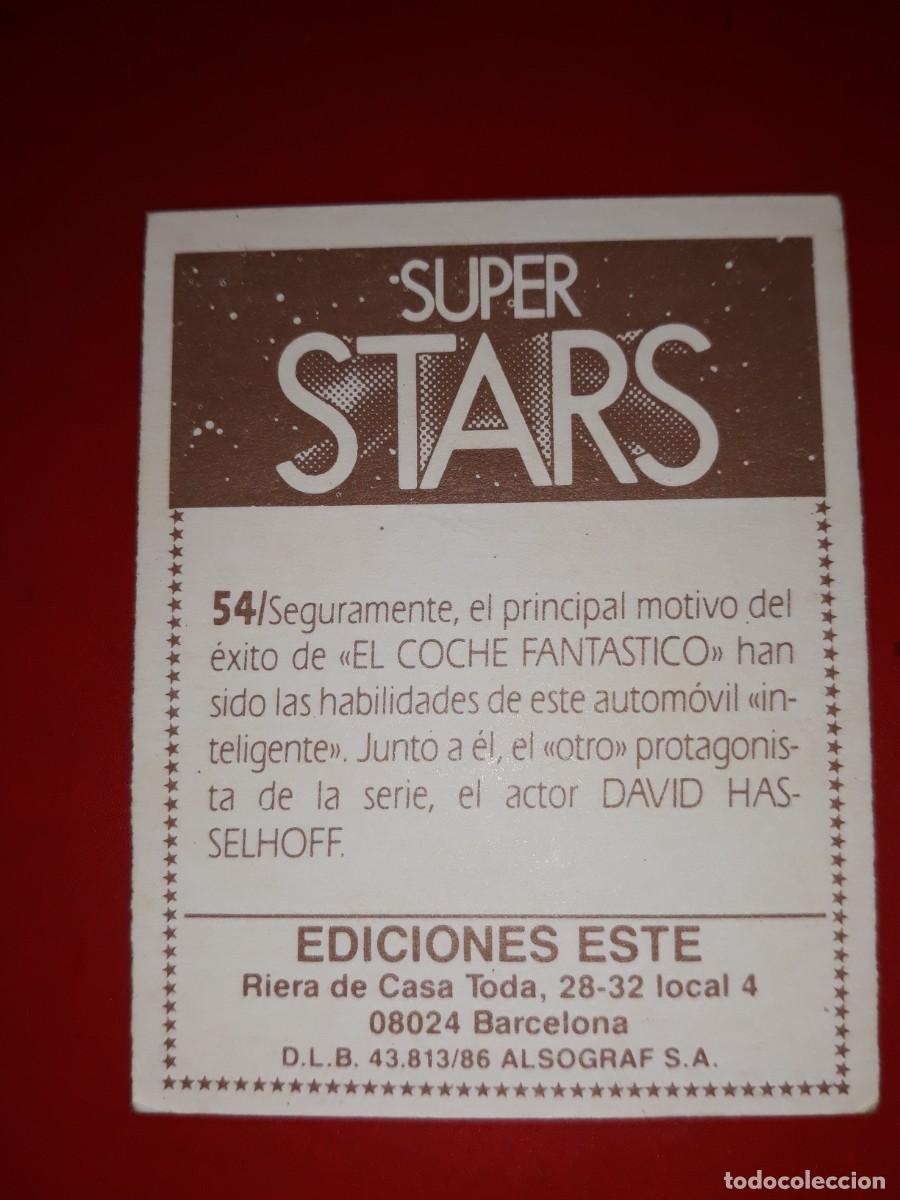 Coleccionismo cromos antiguos: SUPER STARS cromo # 54 - Foto 2