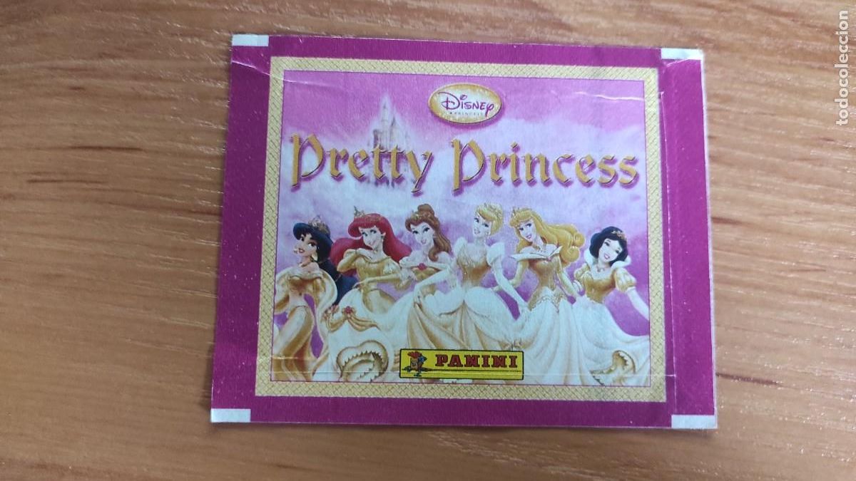 Coleccionismo cromos antiguos: Sobre de cromos vac&iacute;o. Pretty princess Disney Panini