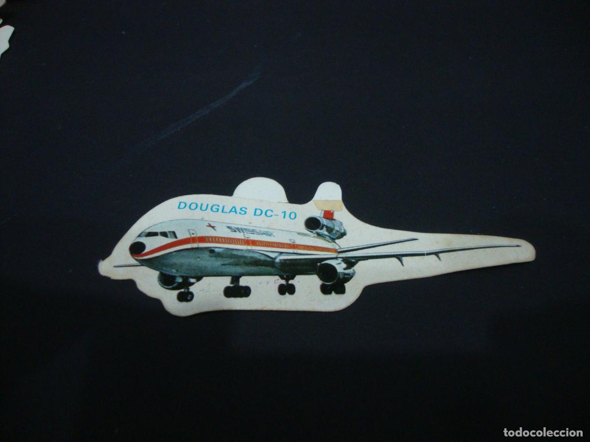 Coleccionismo Cromos antiguos: CROMO TROQIELADO PANRICO NUEVO SIN PEGAR AVIONES DOUGLAS DC 10
